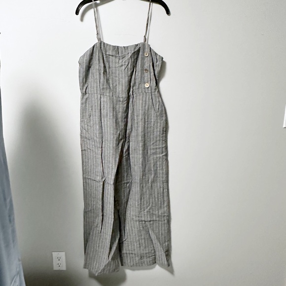 NWT LUCCA SQUARE NECK STRIPED JUMPSUIT - medium - Picture 3 of 4